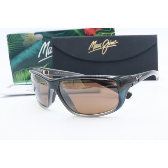 Maui Jim Spartan Reef MJ 278-03F Tortoise Wrap Sunglasses Brown polarized Lenses - Picture 2 of 9
